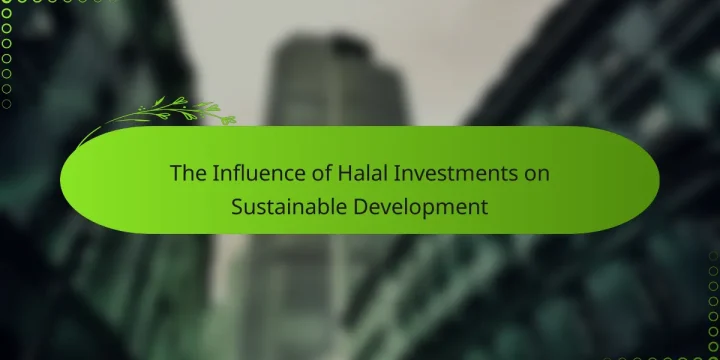 The Influence of Halal Investments on Sustainable Development