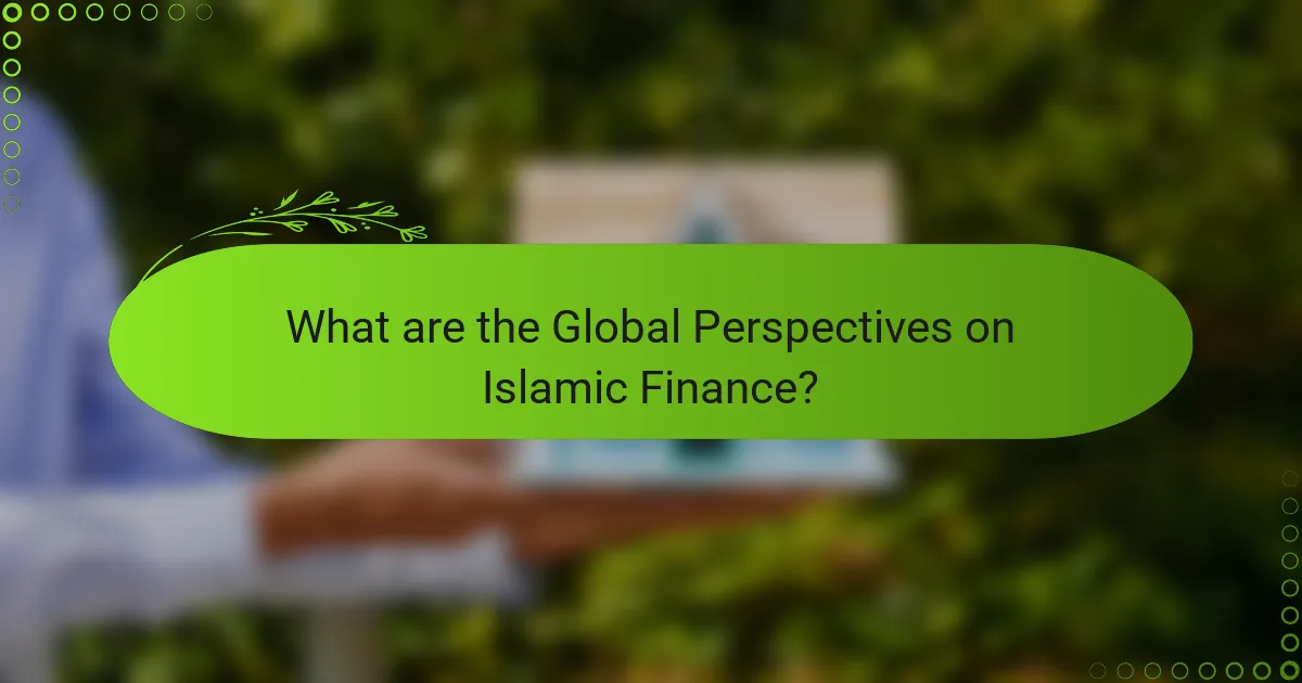 What are the Global Perspectives on Islamic Finance?